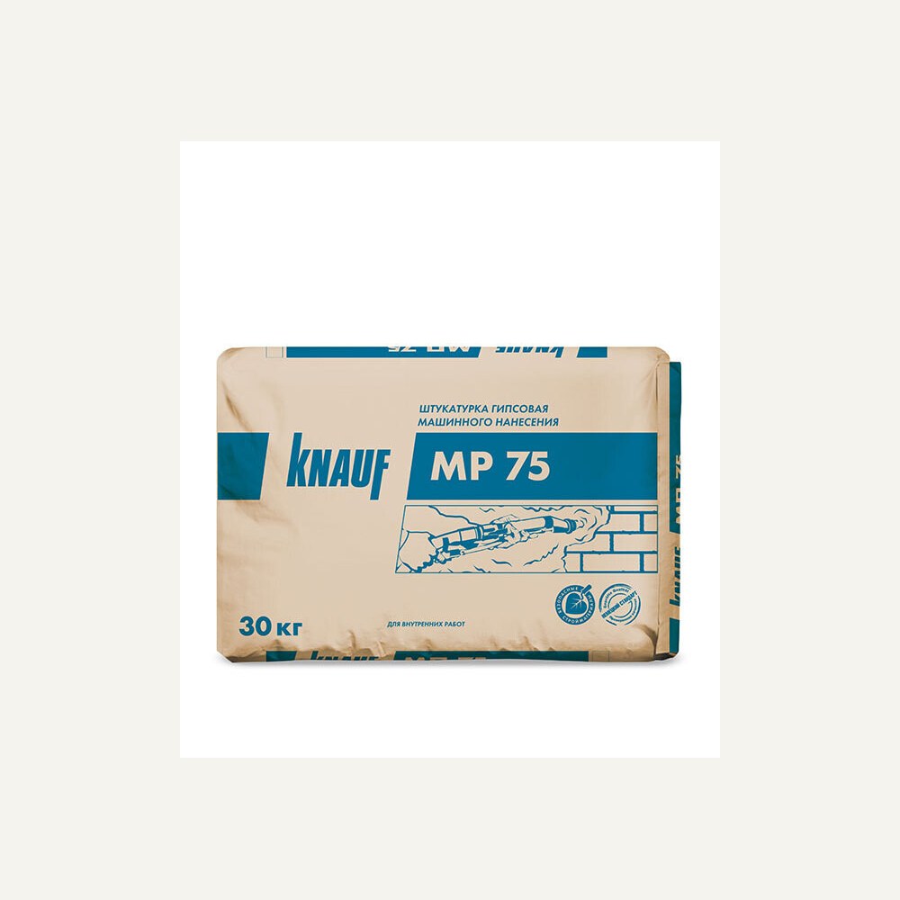 Штукатурка гипсовая Knauf МП-75 машинная 30 кг — штукатурка и грунтовка FORMER HOME